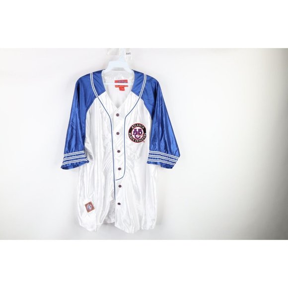 NOS Vintage 90s Mens XL Negro Leagues Atlanta Black Crackers Baseball Jersey